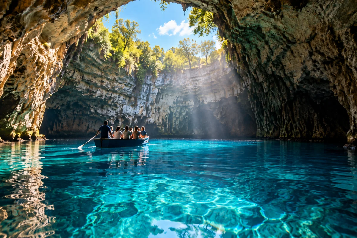 Melissani Lake Kefalonia